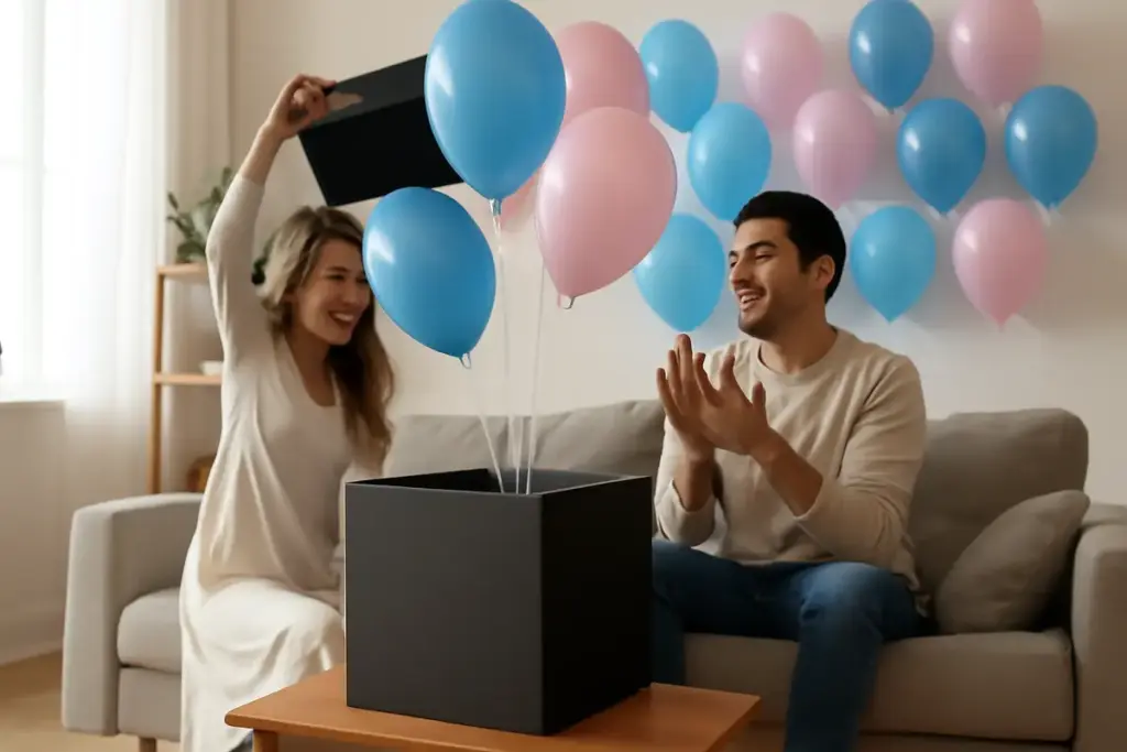 Come organizzare una festa gender reveal originale? Il trucco per annunciare con palloncini e lasciare tutti a bocca aperta