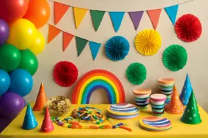 Cosa serve per una festa arcobaleno a basso budget? Idee di decorazione vivaci senza spendere troppo