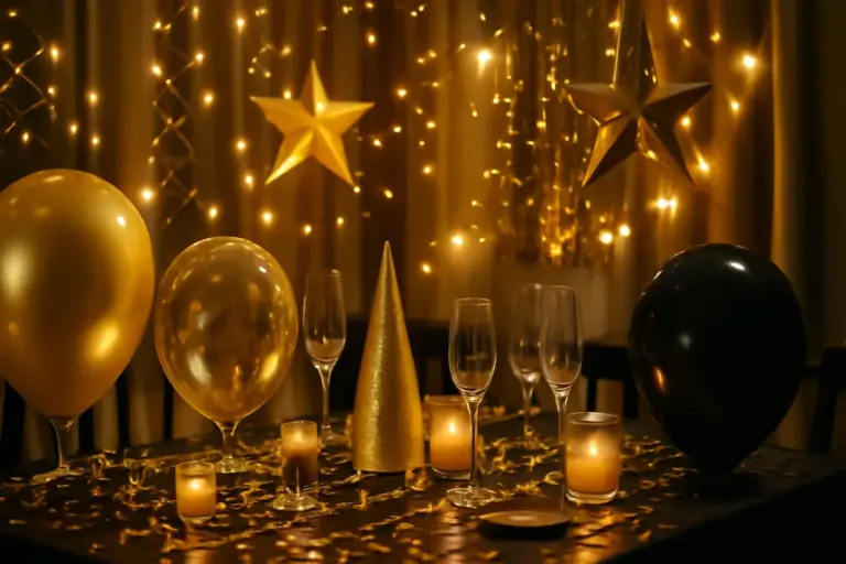 Quali decorazioni scegliere per un party serale all’interno? I materiali che risaltano anche con luce artificiale