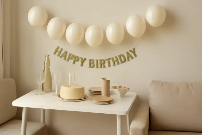Tendenze party minimal chic: soluzioni eleganti che facilitano l’allestimento anche negli spazi piccoli
