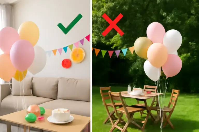 Palloncini a casa o in location? Pro e contro per organizzare una festa personalizzata perfetta