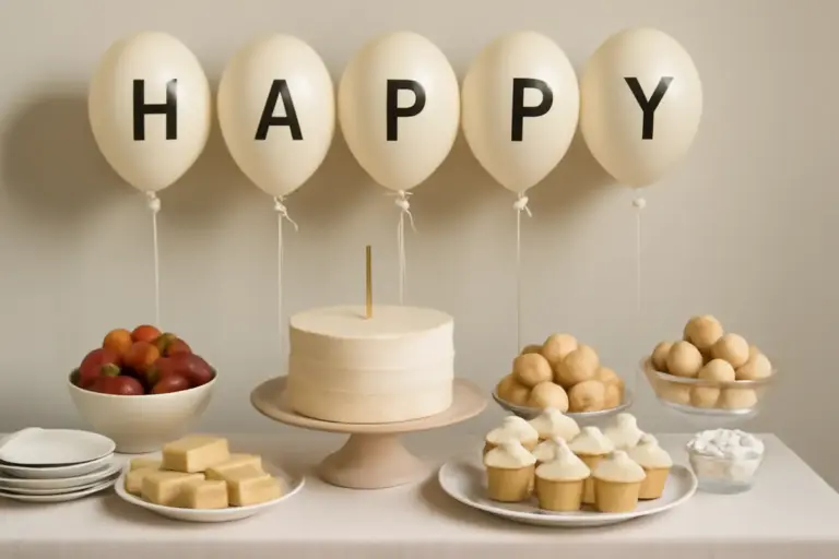 Cake table decorata: come utilizzare i palloncini personalizzati per un buffet irresistibile e ordinato
