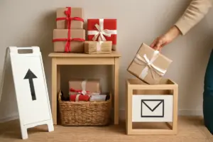 Come allestire una zona regalo che stupisce tutti? Idee smart che facilitano consegna e raccolta