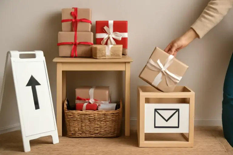 Come allestire una zona regalo che stupisce tutti? Idee smart che facilitano consegna e raccolta