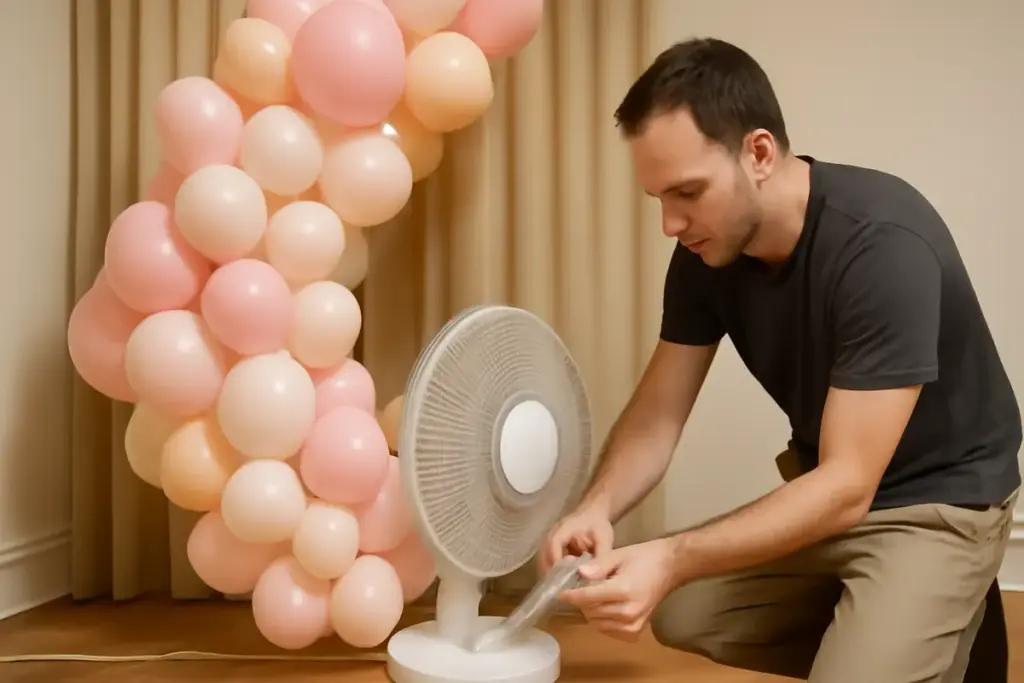 Come si crea un effetto cascata di palloncini? Lo stratagemma che dà movimento all’allestimento
